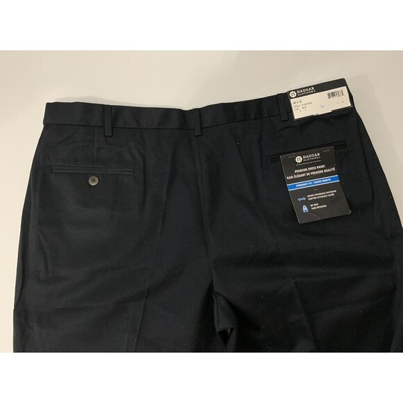 NEW W/ TAGS - HAGGAR Premium Dess Khaki Black - Straight Fit - Men's Size 40x30 - Picture 5 of 5